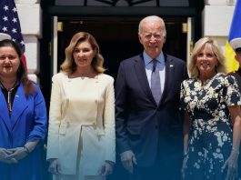 Jill Biden, Olena Zelenska Meet at the White House