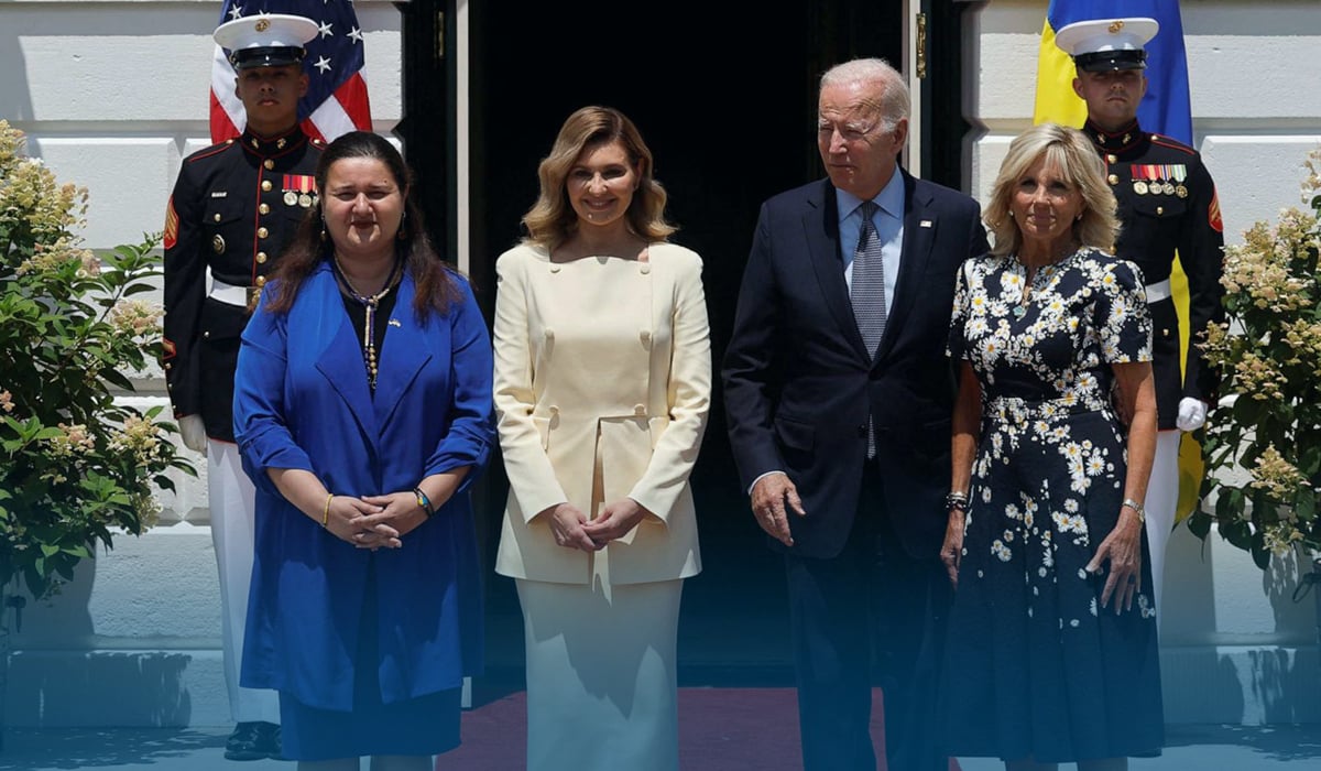 Jill Biden, Olena Zelenska Meet at the White House