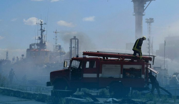 Russian Missiles Hit Odesa Port A Day After Grain Export Agreement
