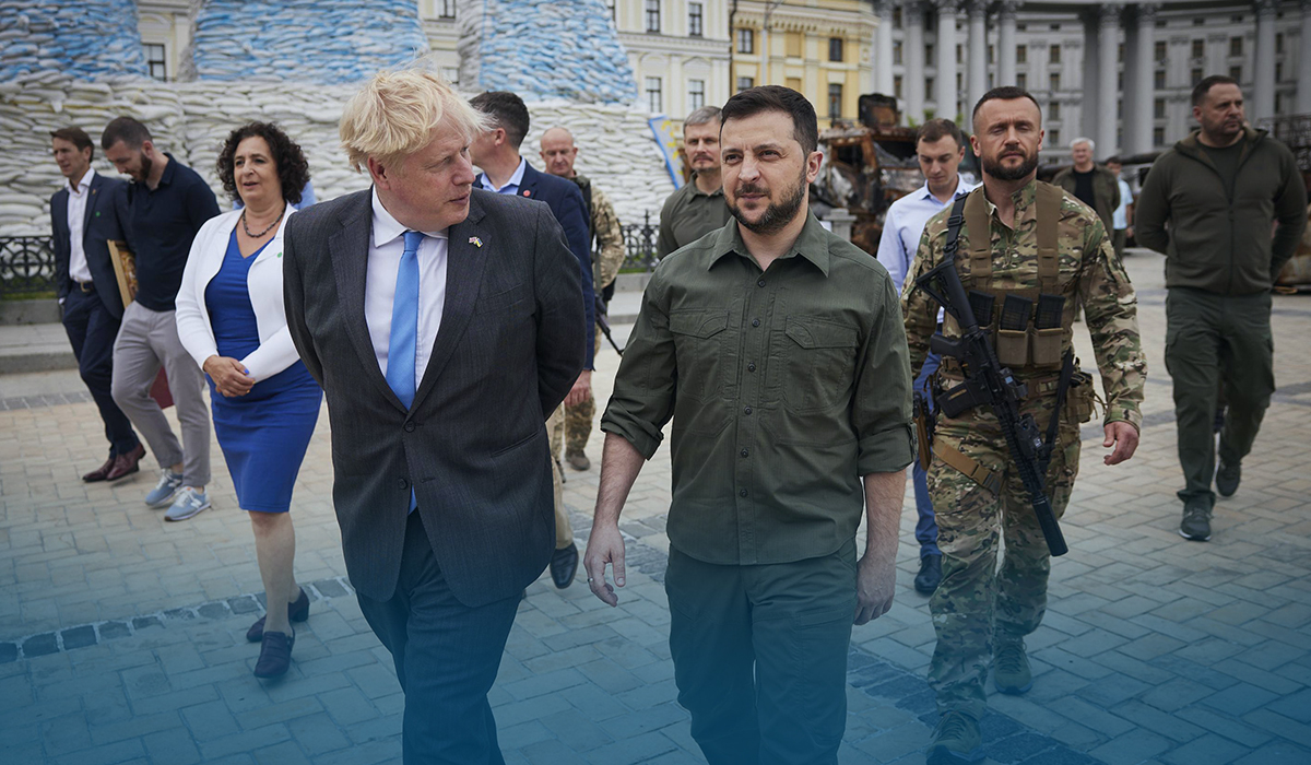 PM Johnson Presented the 2022 Churchill Award to Ukraine’s Zelenskyy