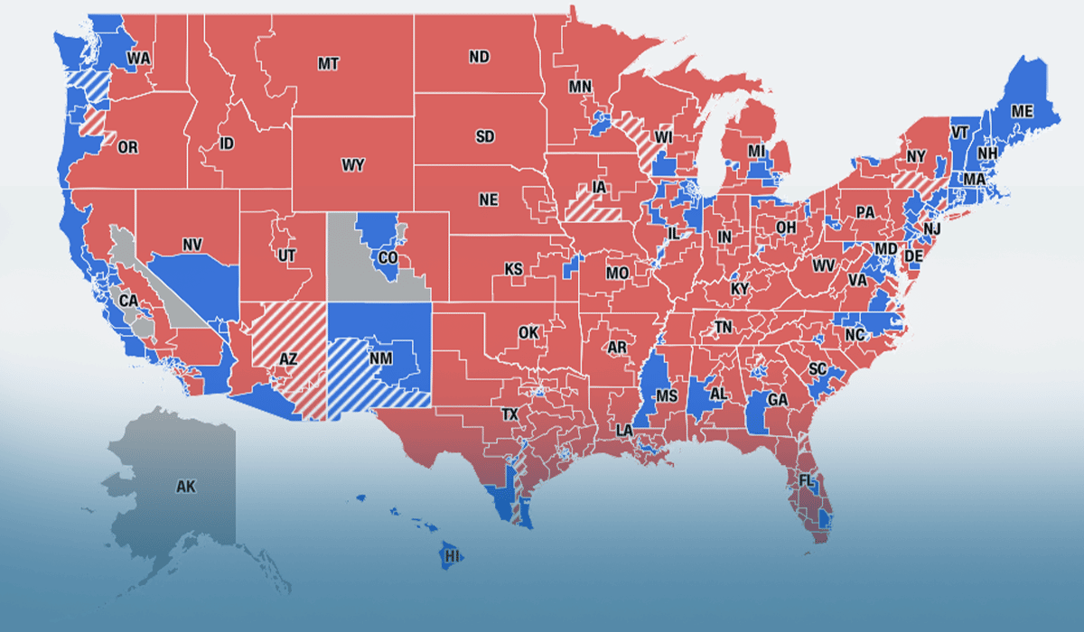 GOP Wins Control of the US House of Representatives